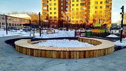 В Челябинске построили первый инклюзивный сквер