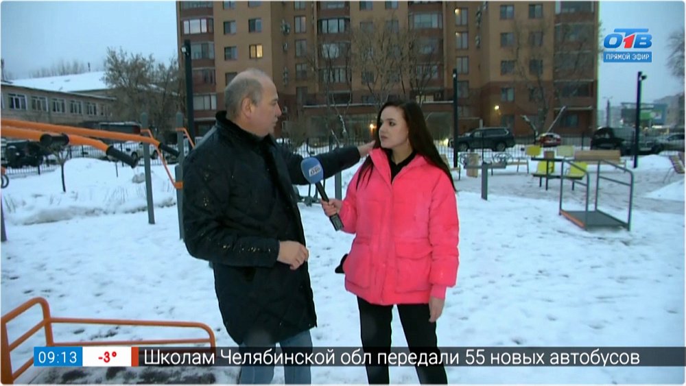 Завершение благоустройства инклюзивного сквера в прямом включении