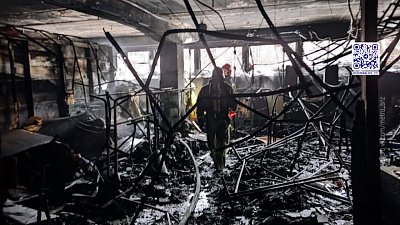 В Снежинске загорелся ТЦ