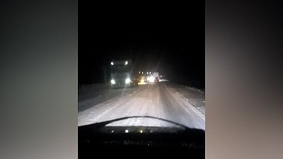 В Челябинской области на трассе М-5 было затруднено движение из-за снега