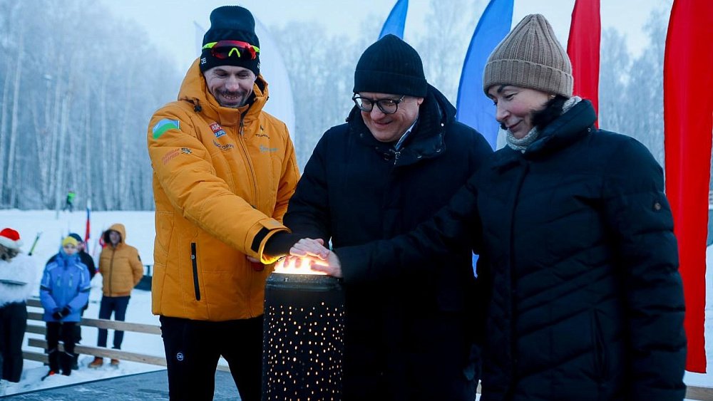 Алексей Текслер открыл лыжероллерную трассу на Карповом пруду в Челябинске