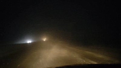 Видео непогоды с трассы в Челябинской области