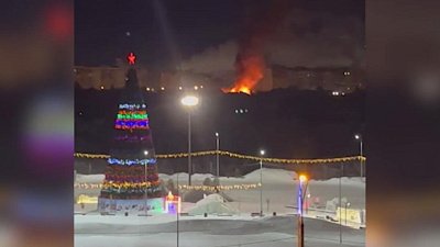 В Магнитогорске ночью загорелась постройка в СНТ
