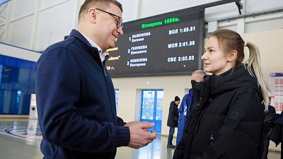 Алексей Текслер высоко оценил успехи конькобежцев Челябинской области