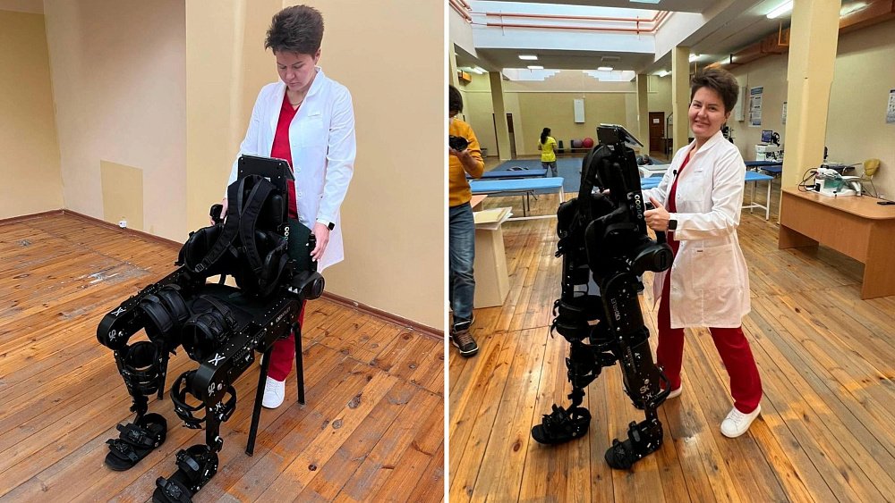 Робот-экзоскелет восстанавливает пациентов после травм в Магнитогорске
