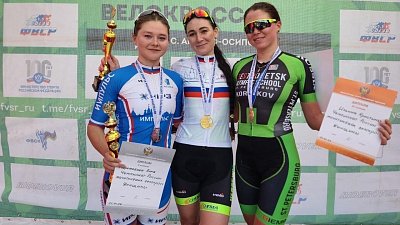 Копейская велогонщица завоевала золото чемпионата России