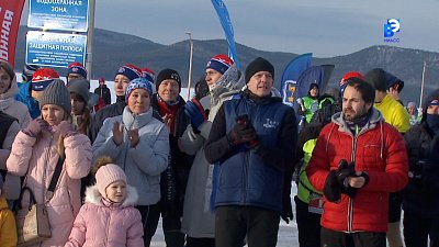В Миассе прошёл забег по озеру Тургояк