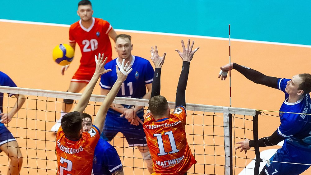Волейболисты «Динамо» и «Магнитки» вышли в финальный этап Высшей лиги чемпионата России
