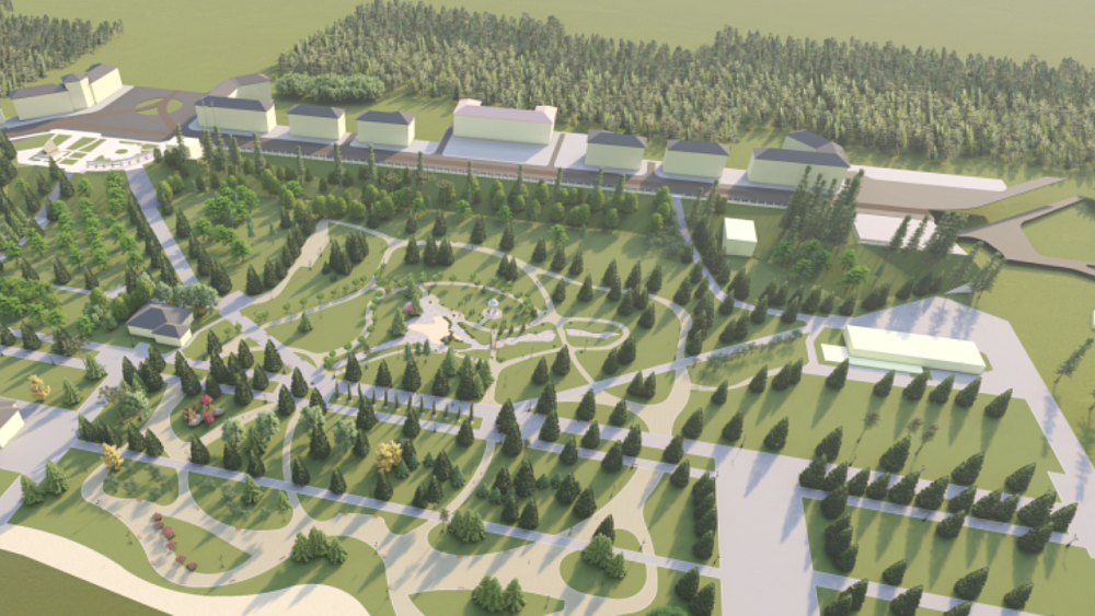 Универсальная спортплощадка и турники появятся в благоустроенном сквере Ветеранов Магнитогорска