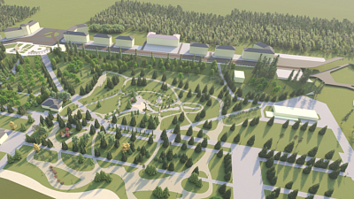 Универсальная спортплощадка и турники появятся в благоустроенном сквере Ветеранов Магнитогорска