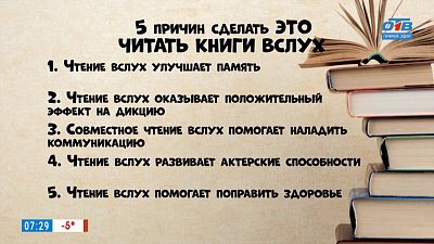 Почему лучше читать вслух? в рубрике «5 причин сделать ЭТО»