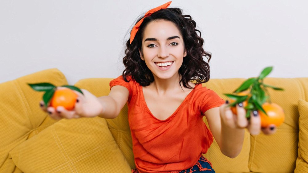 Мандариновая маска для жирных волос