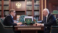 Алексей Текслер встретился с депутатом Госдумы Михаилом Берулавой