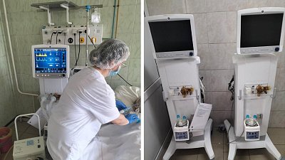 Челябинская ГКБ № 1 получила новые аппараты искусственной вентиляции легких