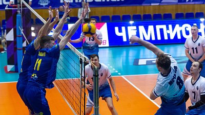 Волейболисты челябинского «Динамо» поделили очки с «Волжанином» в Высшей лиге