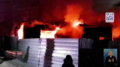 В Магнитогорске загорелась квартиа