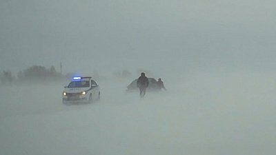 В Нагайбакском районе замело дорогу до деревни Слюда