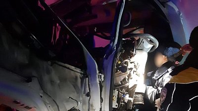 На трассе в Челябинской области водитель Hyundai погиб при столкновении с КамАЗом