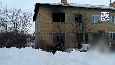 В Троицке сгорела квартира в двухэтажном доме