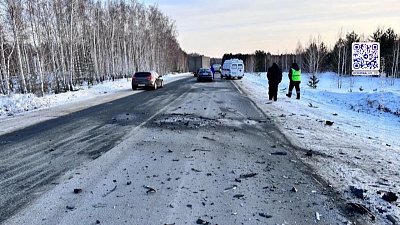 Мужчина погиб в лобовом ДТП