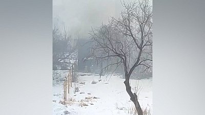 В Копейске вспыхнул расселенный дом