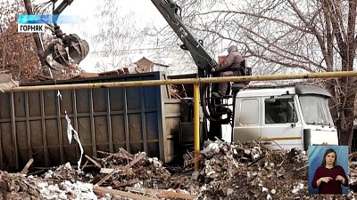 В Копейском поселке снесли ветхоаварийные дома