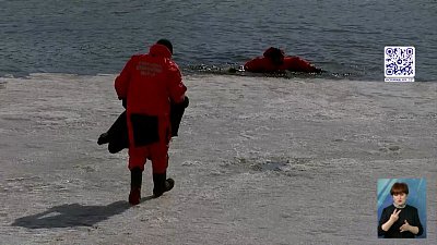 Спасатели провели учения на реке Миасс