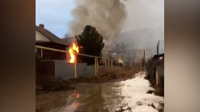 В Златоусте вспыхнул жилой частный дом