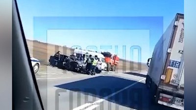 Серьезное ДТП на трассе М-5 попало на видео