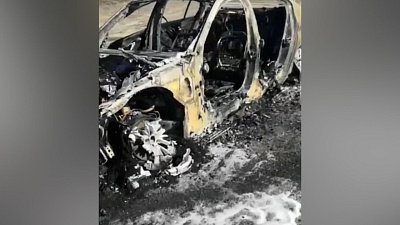 В Челябинской области на трассе М-5 сгорел автомобиль