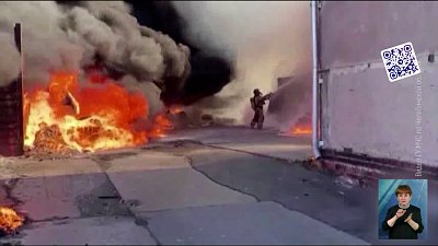 В Копейске загорелись производственные площади