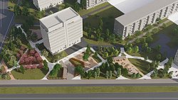 Новый сквер начали строить в Металлургическом районе Челябинска