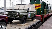 Из Челябинска в зону СВО отправился поезд с автомобилями для бойцов