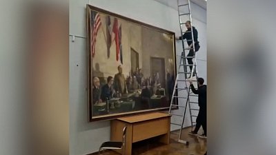 В ЮУрГУ выставят уникальную и грандиозную картину, посвященную Дню Победы