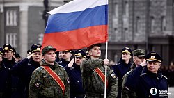 В Челябинске провели первую репетицию построения войск на 9 Мая