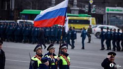 В Челябинске провели первую репетицию построения войск на 9 Мая