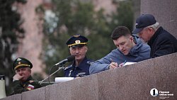 В Челябинске провели первую репетицию построения войск на 9 Мая