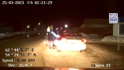 Полицейские поймали пьяного бесправника