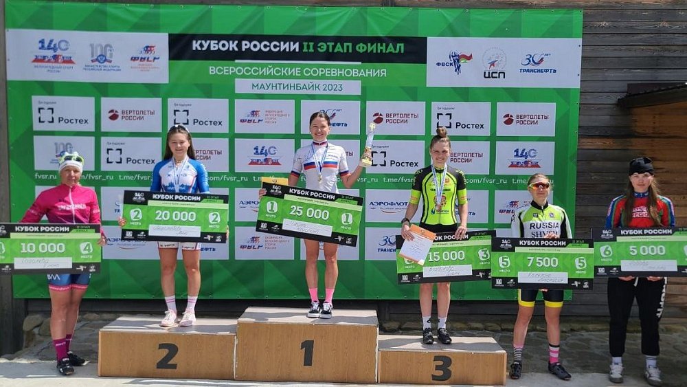 Копейская велогонщица стала призером Кубка России по маунтинбайку