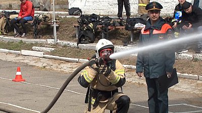В Миассе состоялся этап пожарных соревнований