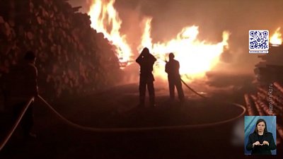 Масштабный пожар в Свердловской области