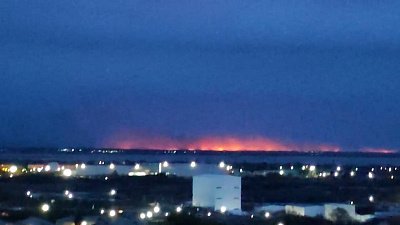 В Копейске крупный пожар попал на видео