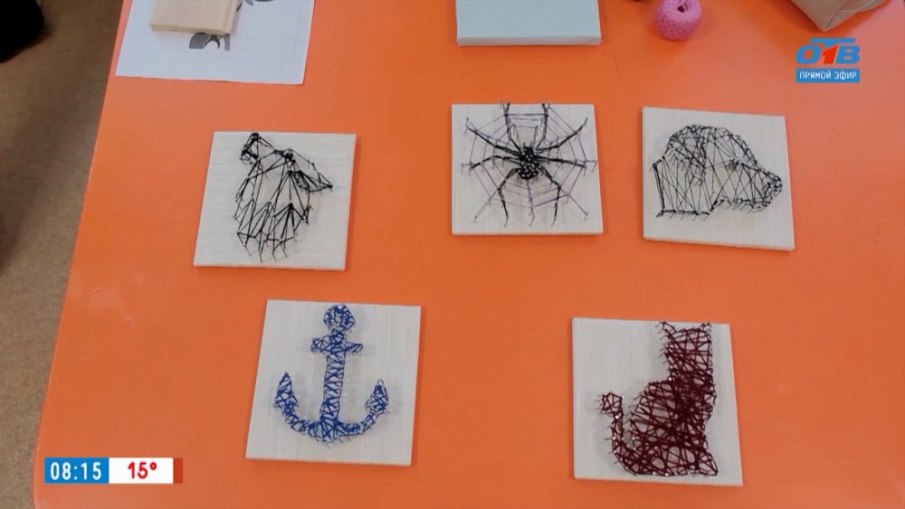 Удивительные картины из гвоздей и ниток в сюжете «Стринг-арт»