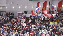 Российские хоккеисты во втором матче разгромили сборную Беларуси в Челябинске