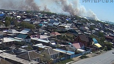Крупный пожар вспыхнул в Копейском городском округе в СНТ «Станкостроитель-3»