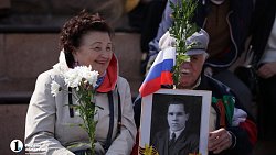 В Челябинске прошло торжественное построение в честь Дня Победы