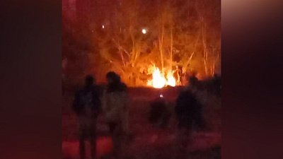 В Миассе во время праздничного салюта начался пожар