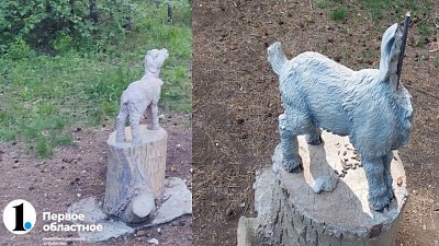 На «Тропе сказок» в городском бору Челябинска разрушили скульптуру