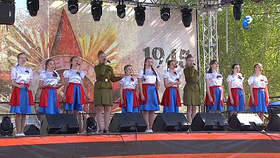 В Центральной части города встретили День Победы