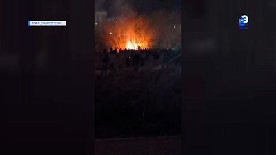 Горожане потушили пожар у стадиона «Труд»